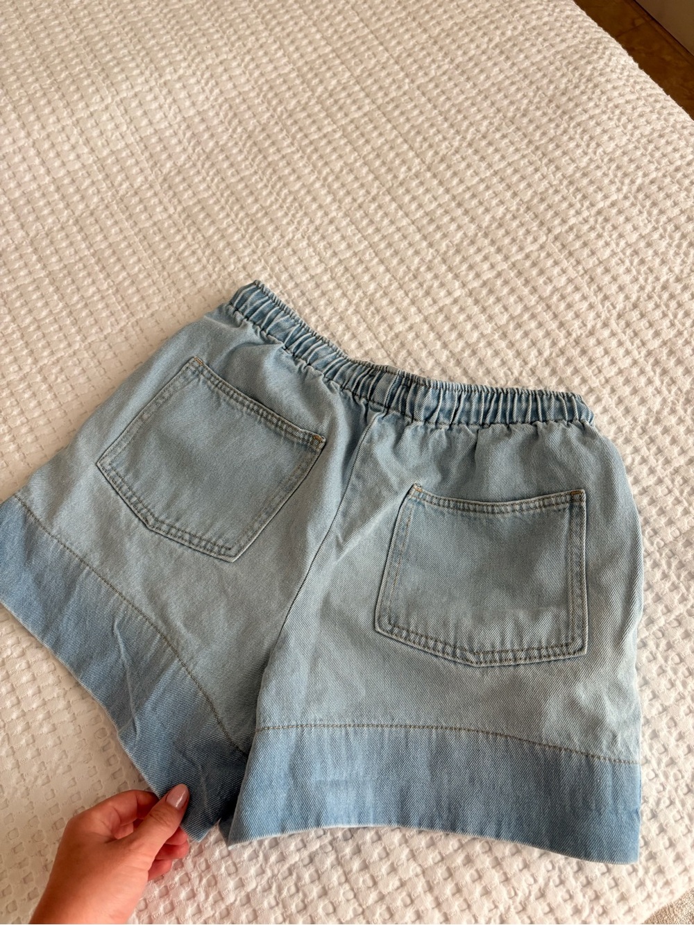 Jean drawstring shorts - Picture 7 of 7